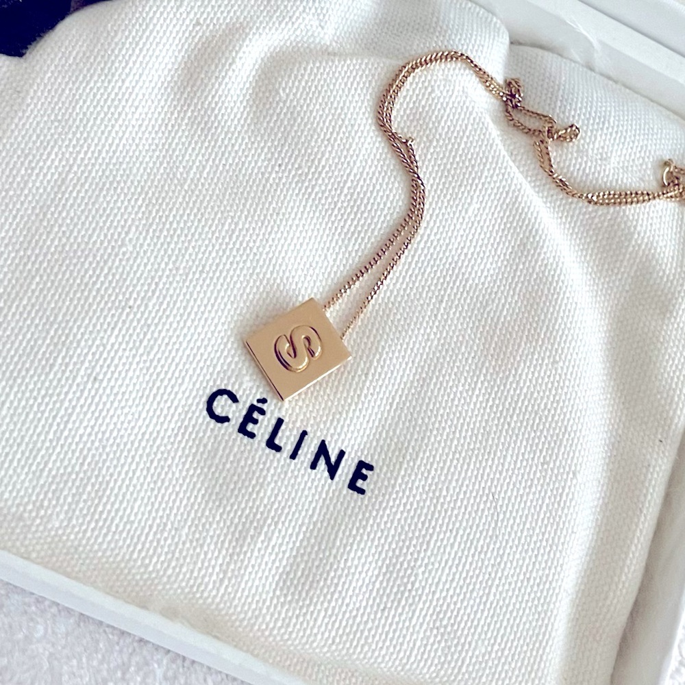 Celine Alphabet “S” Necklace